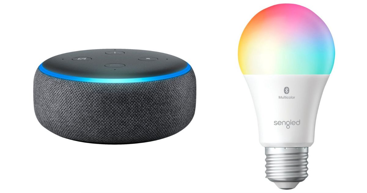 Amazon Echo Dot (3rd Gen) + Bombilla Inteligente