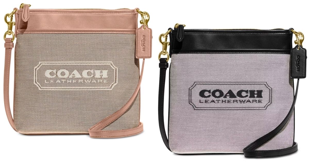 COACH Badge Jacquard Kitt Crossbody