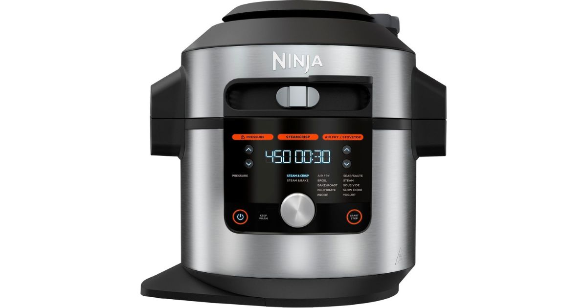Olla a Presión y Freidora de Vapor XL con Tapa Inteligente Ninja Foodi 14-en-1