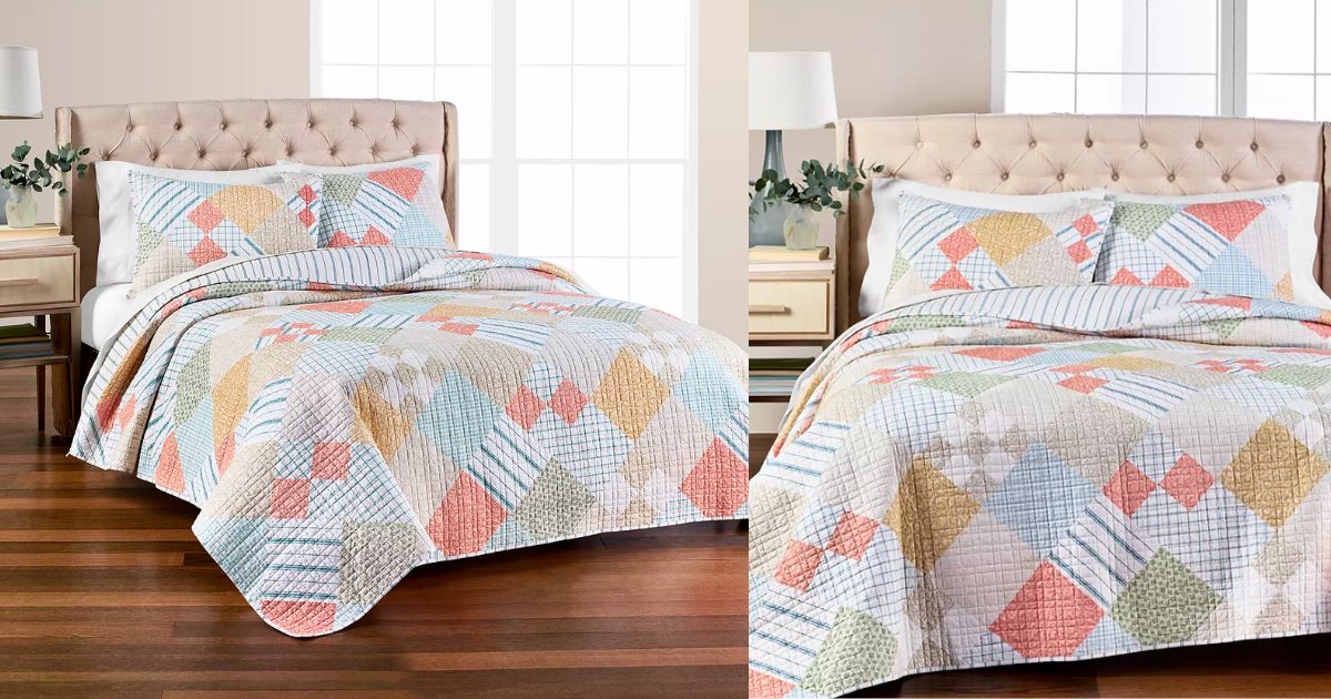 Martha-Stewart-Collection-Rural-Escape-Patchwork-Printed-Quilt