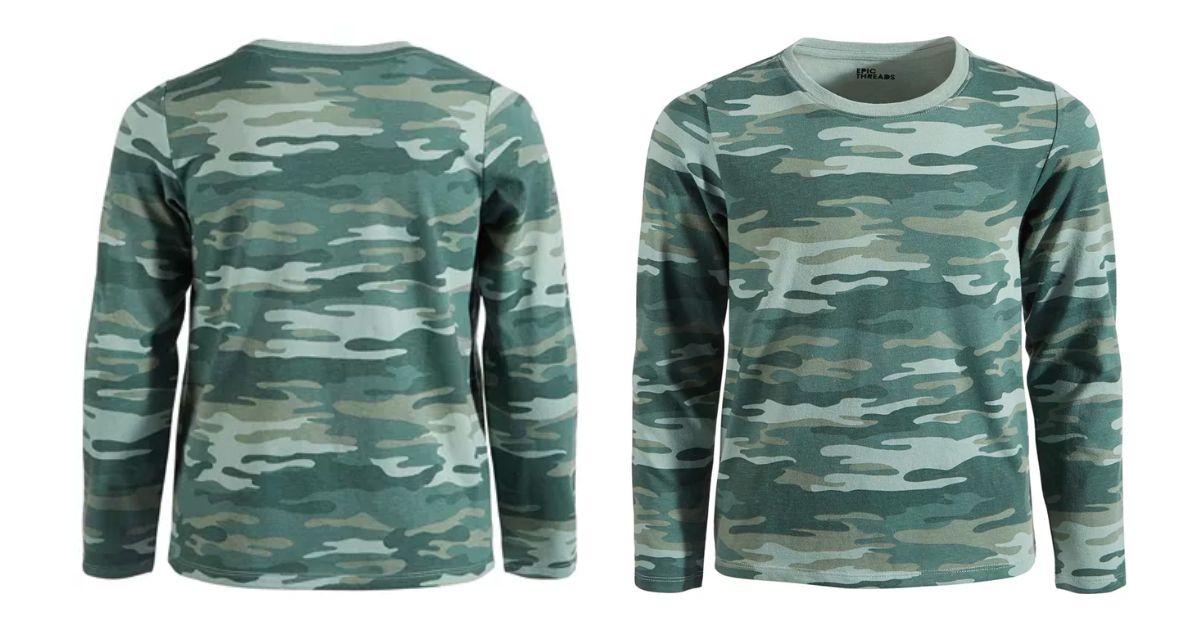 Camisa-Epic-Threads-Little-Girls-Camo-Print-Top