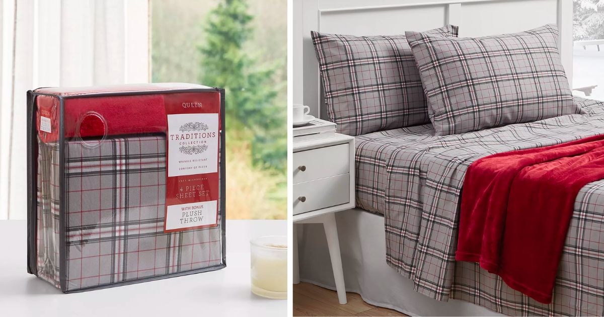Set-de-Sabanas-y-Frisa-Jessica-Sanders-Holiday-Microfiber-de-5-Piezas