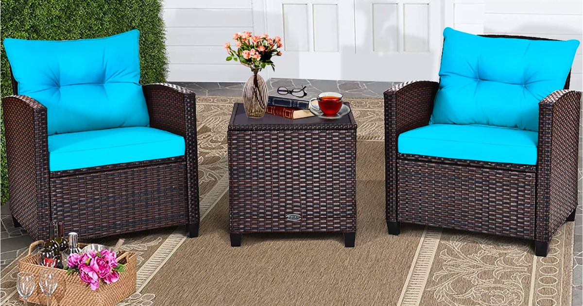 Juego de Muebles en Rattan para Patio