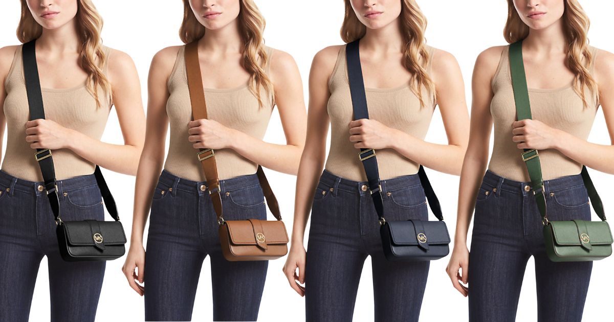 Michael Kors Greenwich Saffiano Leather Sling Crossbody Bag