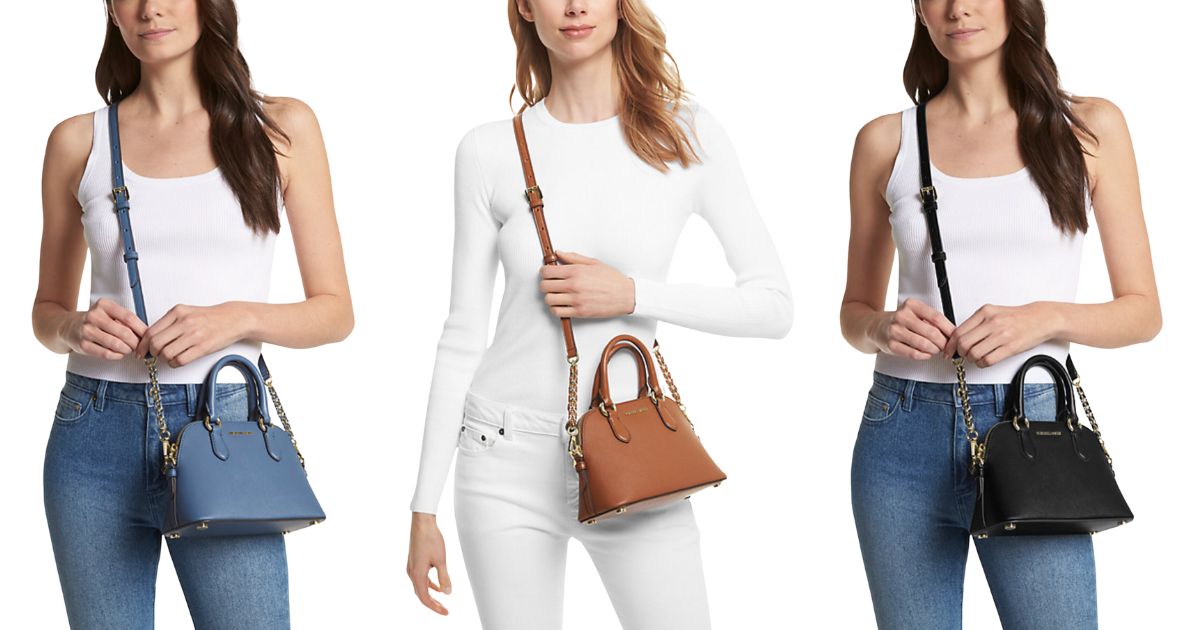 Michael Kors Veronica Saffiano Leather Crossbody Bag