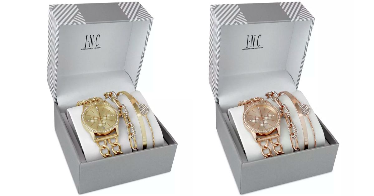Reloj Pulsera I.N.C. International Concepts 36mm Gift Set