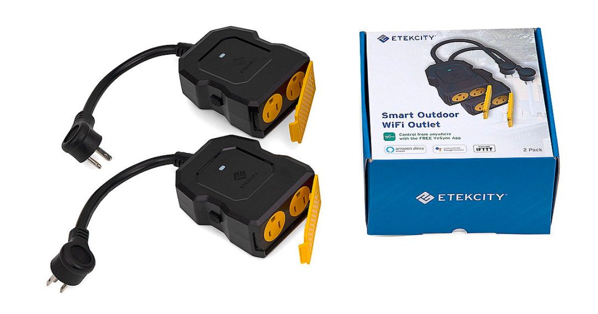 Set de 2 Enchufes Inteligentes para Exteriores