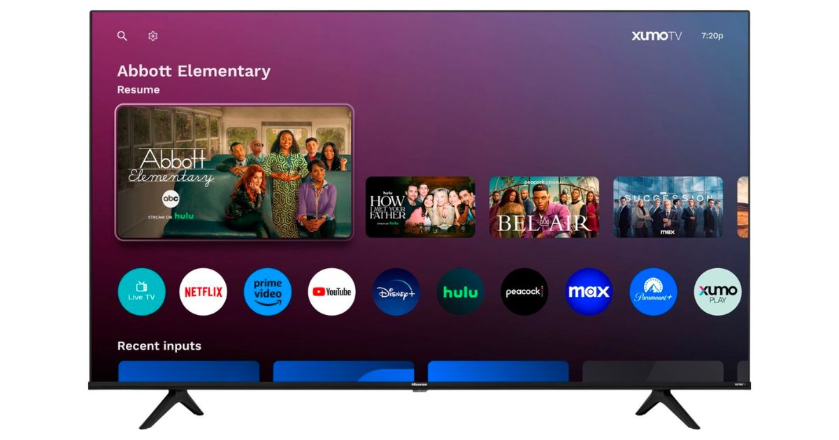Hisense Class A6 Series UHD Xumo Smart TV 55-In