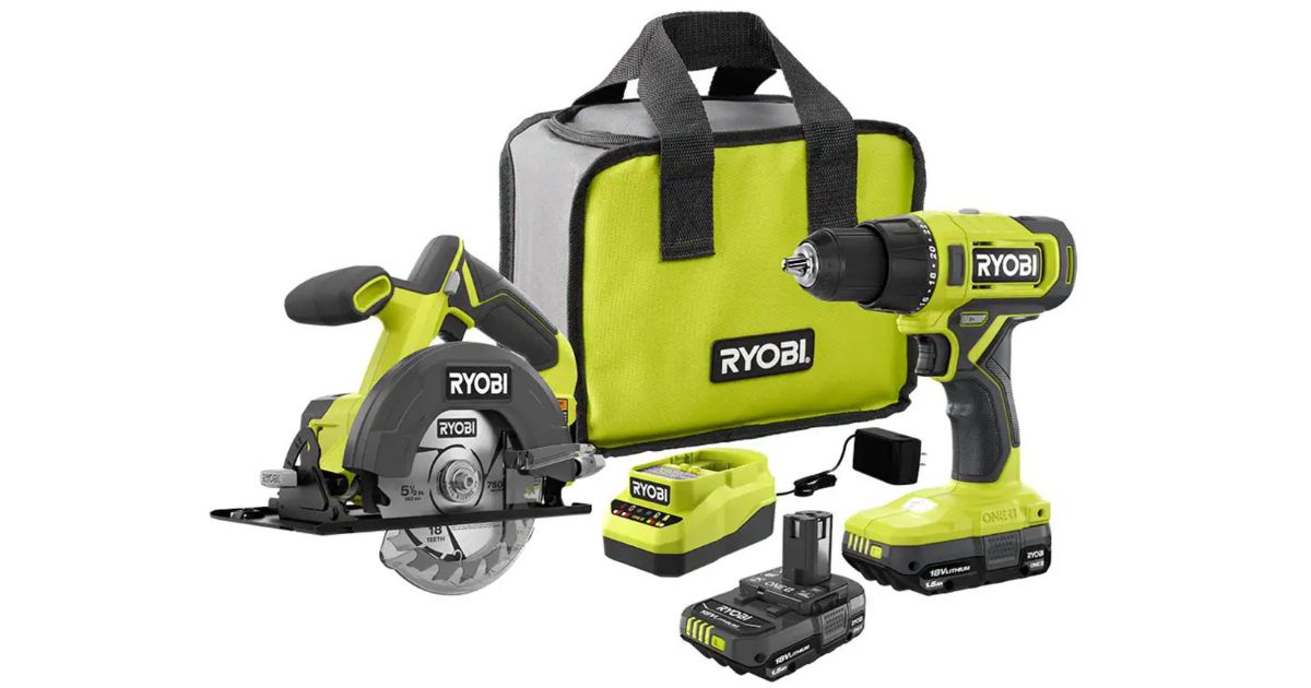 Kit de 2-Herramientas RYOBI ONE+ 18V