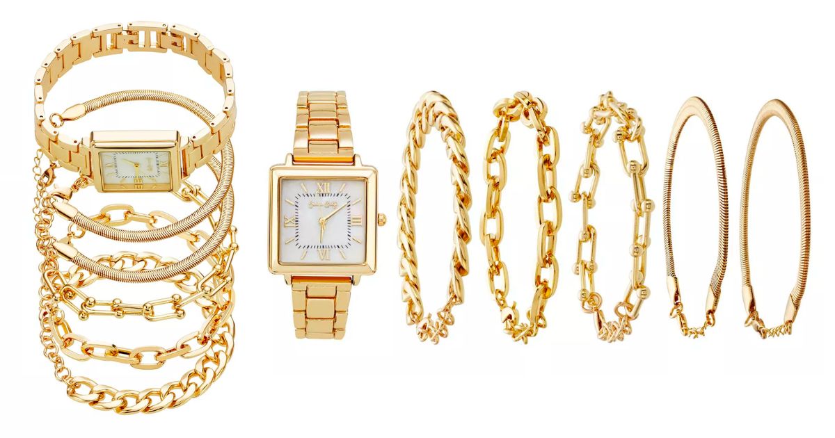 Set de Reloj y Pulseras Jessica Carlye