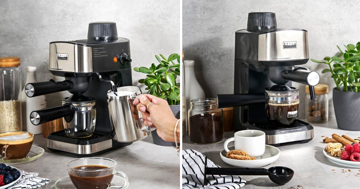 Máquina de Café Expreso a Vapor Bella Pro Series