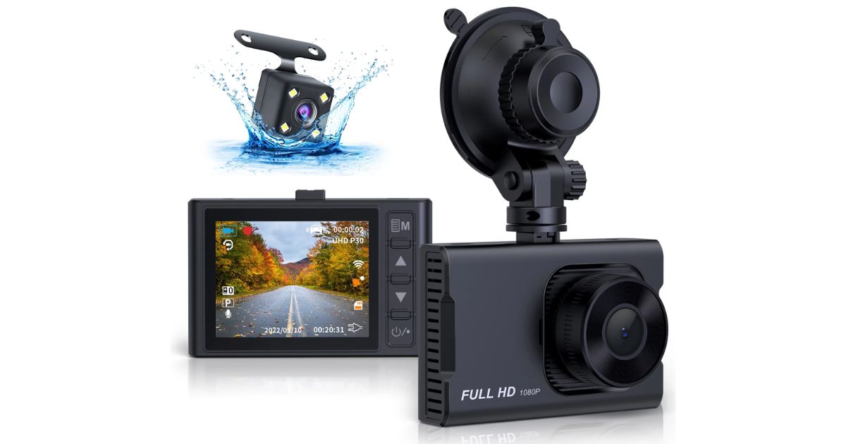 Nexpow Dash Cam Front and Rear 1080P Full HD