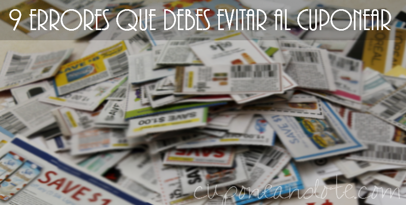9 errores que debes evitar al cuponear