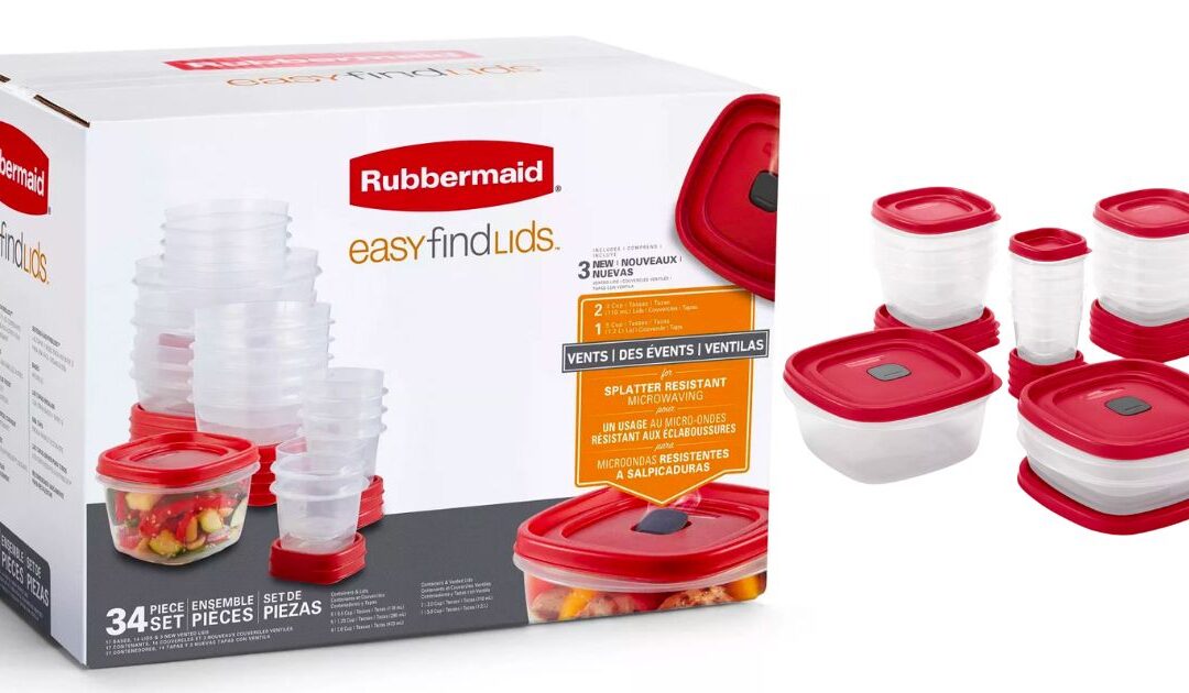 Set de Recipientes Rubbermaid de 34-Piezas SOLO $19.99 en Target (Reg $30)