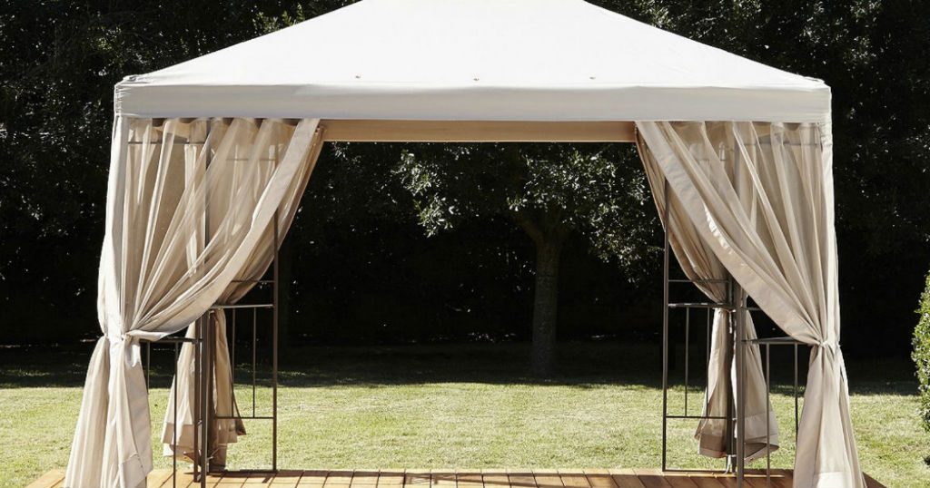 Outdoor Oasis Steel Frame Gazebo con Canopy