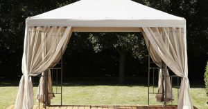 Outdoor Oasis Steel Frame Gazebo con Canopy