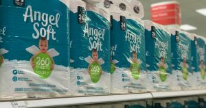 Papel Angel Soft de 12 rollos dobles