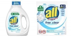 Detergente All 36 oz o All Mighty Pacs 19 ct