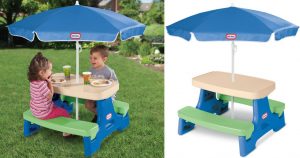 Little Tikes Easy Store Jr. Play Table with Umbrella