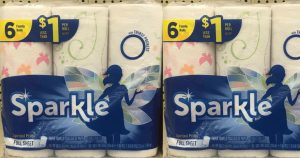 Papel toalla Sparkle de 6 rollos