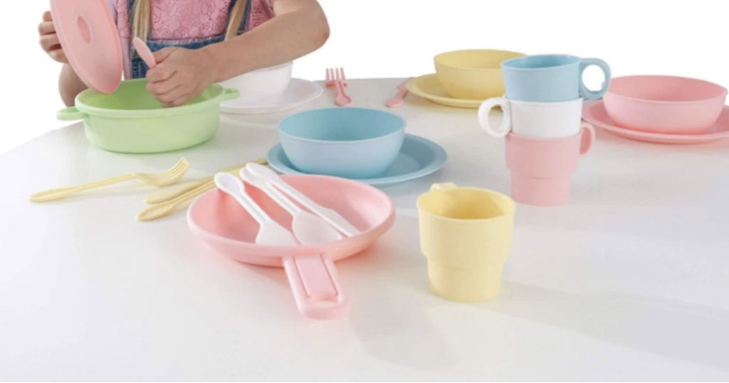 Set de Cocinita KidKraft 27-Piezas - Colores Pasteles
