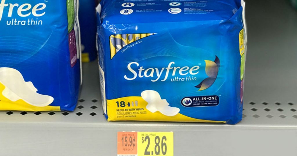 Stayfree Ultra Thin en Walmart