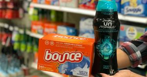 Downy Unstopables y Bounce Dryer Sheets