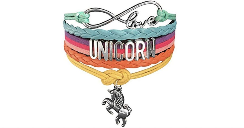 Linda Pulsera con Unicornio hecha a mano