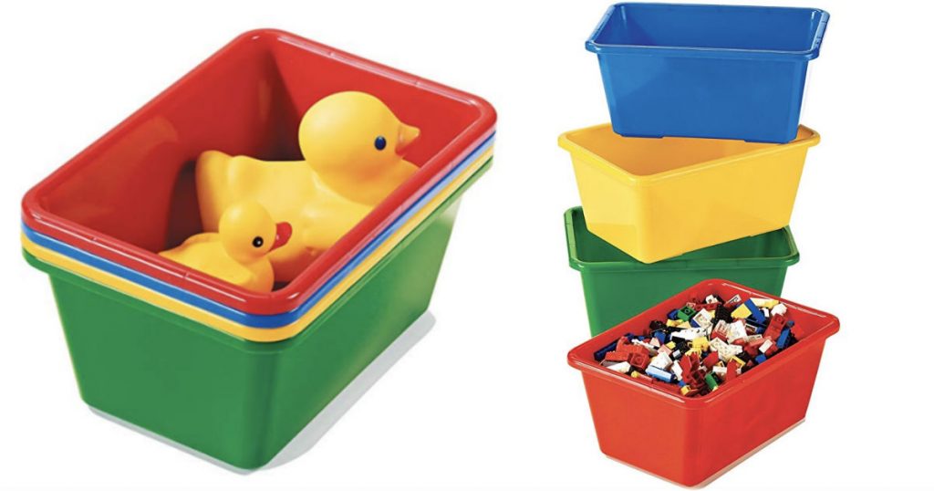 Set de 4 Pequeños Contenedores de Almacenamiento
