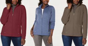 Casual Zip-Front Jacket en Macy's