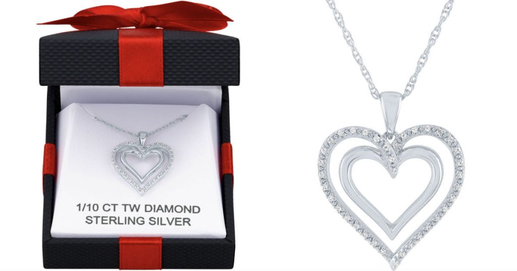Collar con Colgante de Corazón de Diamante Genuino en JCPenney