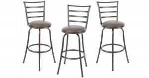 Set de 3 Mainstays Adjustable-Height Swivel Barstool en Walmart
