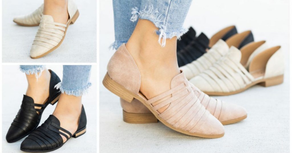 Strappy Designer Style Flats en GroopDealz