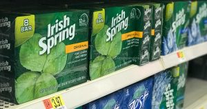 Jabón de barra Irish Spring de 8 ct