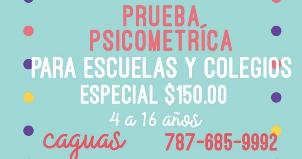 Prueba Psicometríca para Escuelas y Colegios