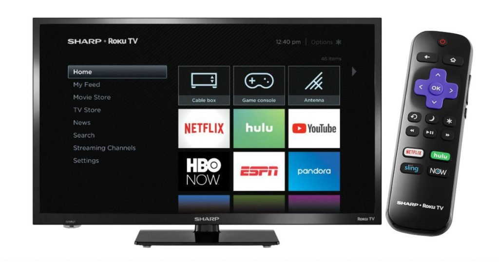 Televisor Sharp con Roku TV de 24 pulgadas