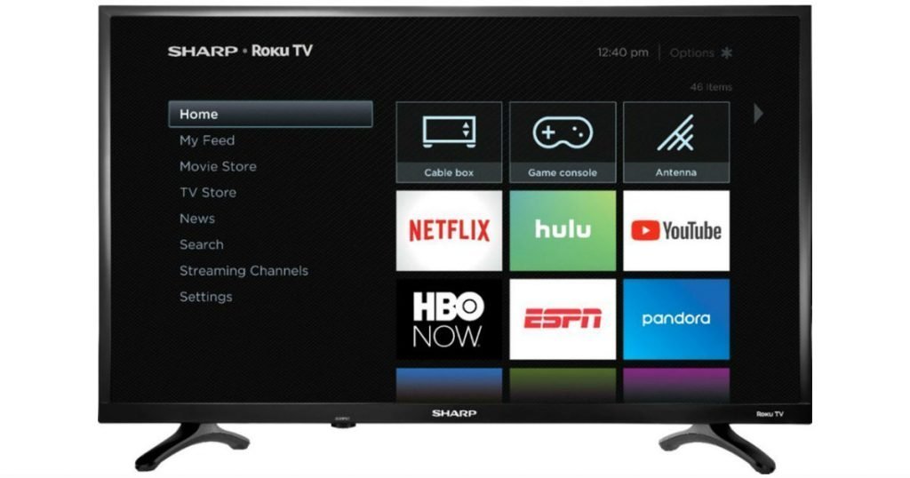 Televisor Sharp HD con Roku TV 32 pulgadas