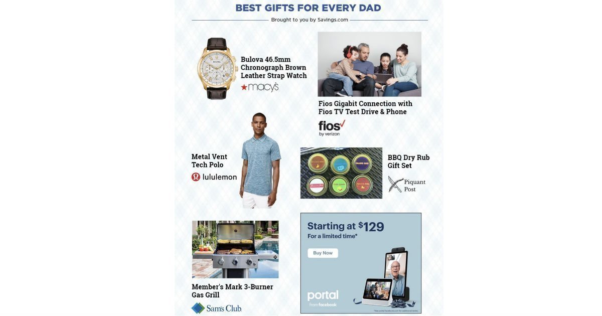 Guia de Regalos para el Dia de los Padres