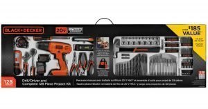 Taladro BLACK and DECKER con 128 piezas