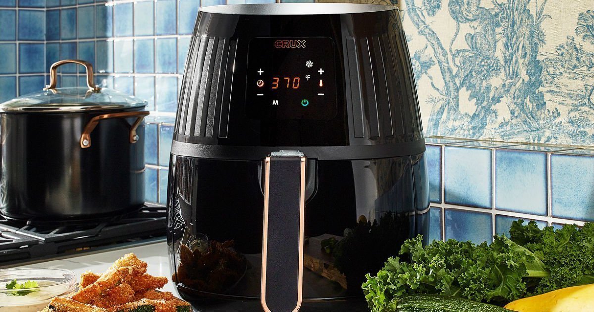Freidora de Aire Crux 2.6 Qt Touchscreen SOLO $39.93 en Macy’s (Reg $115)