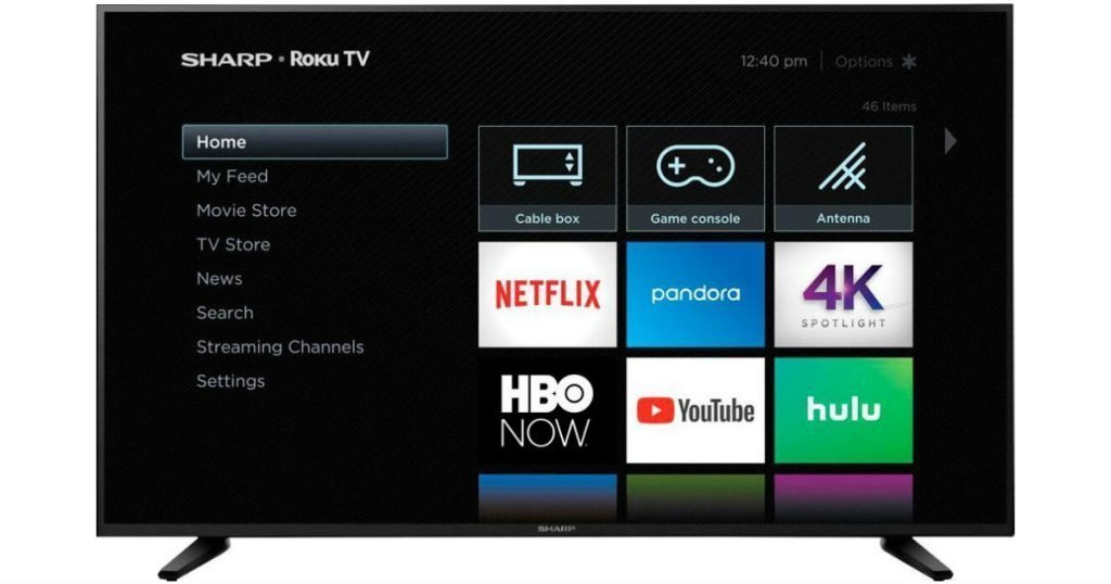 Televisor Sharp con Roku TV de 58 pulgadas