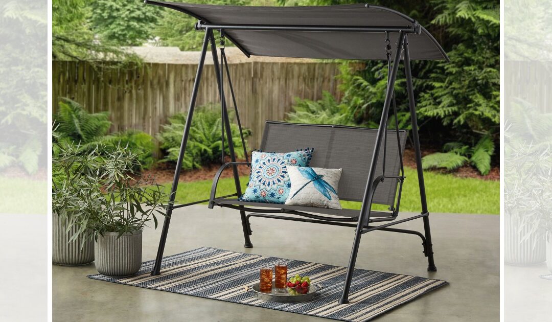 Columpio de patio Mainstays a solo $97 en Walmart (Reg. $144)