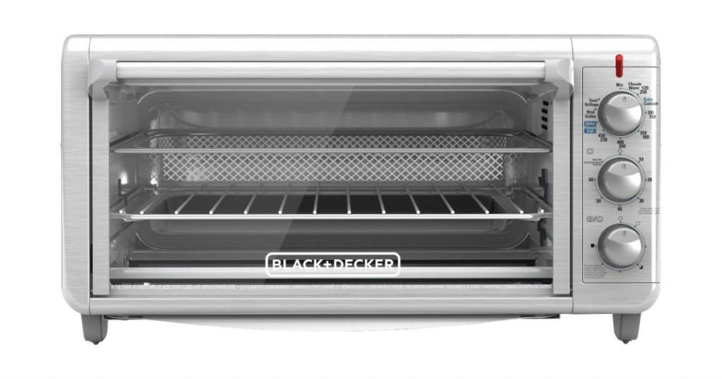 Horno tostador Black & Decker con tecnología para freír con aire