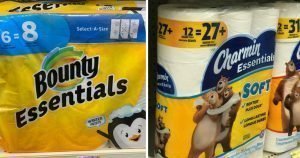 Papel Bounty y Charmin