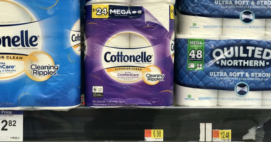 Papel Cottonelle de 6 Mega Rollos