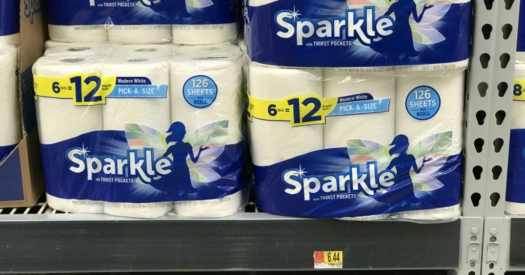 Papel toalla Sparkle de 6 ct