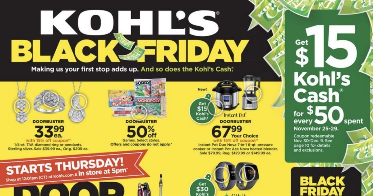Shopper de Kohl’s Black Friday 2019 – 64 Páginas