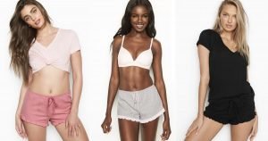 Ribbed Ruffle Sleep Short