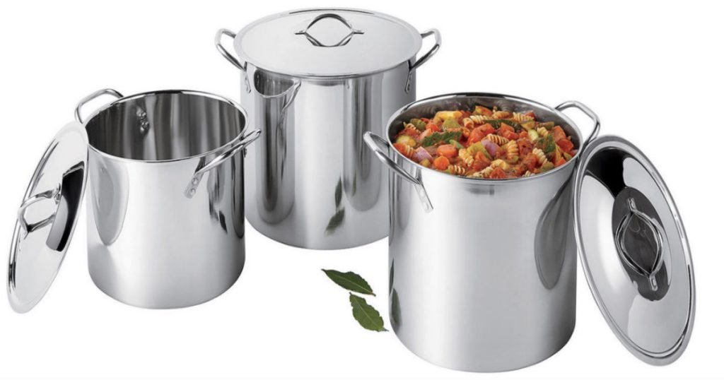 Set de 3 Ollas Cooks Stainless Steel