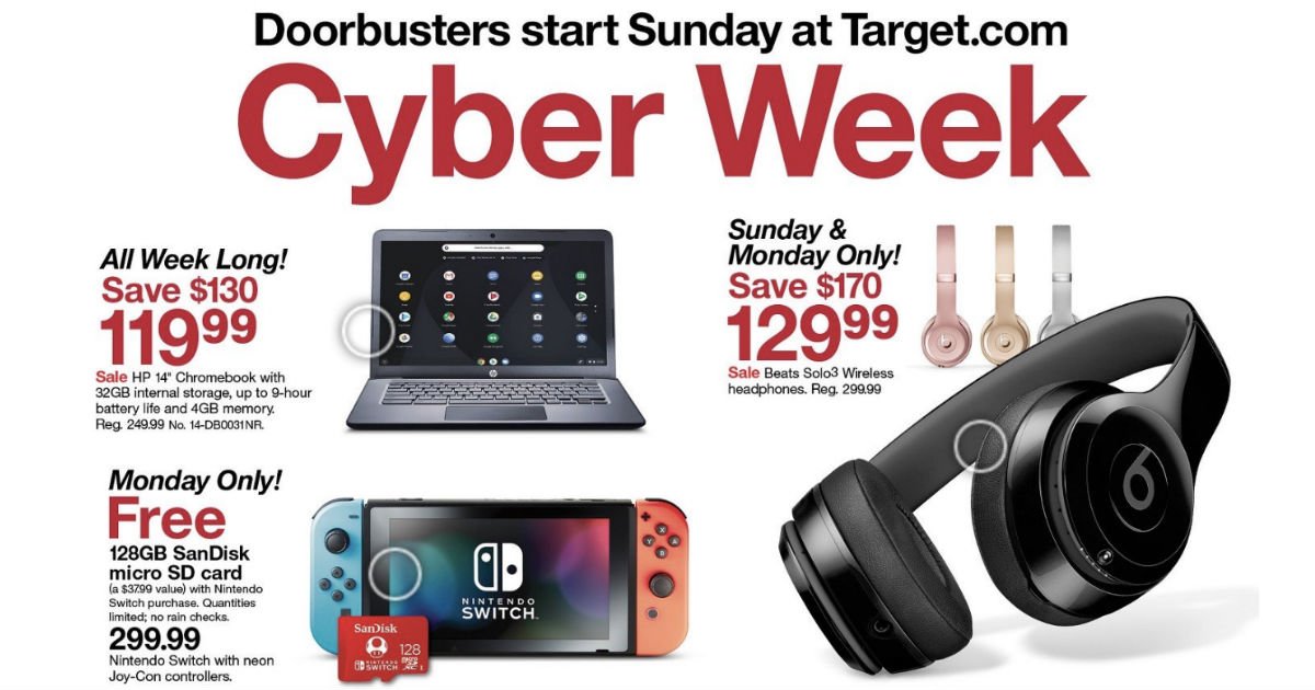 Shopper de Target Cyber Monday 2019
